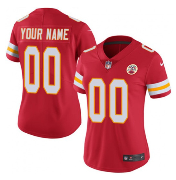 Women's Kansas City Chiefs ACTIVE PLAYER Custom Red NFL Limited Stitched Jersey